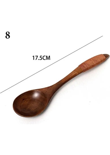 A8 Stili Ev Yaşam Tuz Tahta Kaşık Şeker Kaşığı Küçük Mini Çeşni Kepçe Mutfak Aletleri Pişirme Araçları Çeşni Kepçe Sofra Takımı (Yurt Dışından)