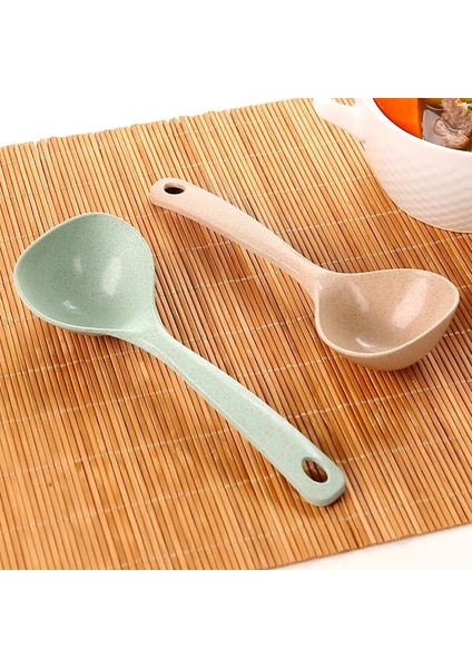 Küçük Yeşil Stil 1 Adet Yemek Kaşığı Buğday Sapı Kaşık Sağlıklı Çevre Koruma Kaşığı Ev Mutfak Gereçleri Kaşık (Yurt Dışından) fırsatları