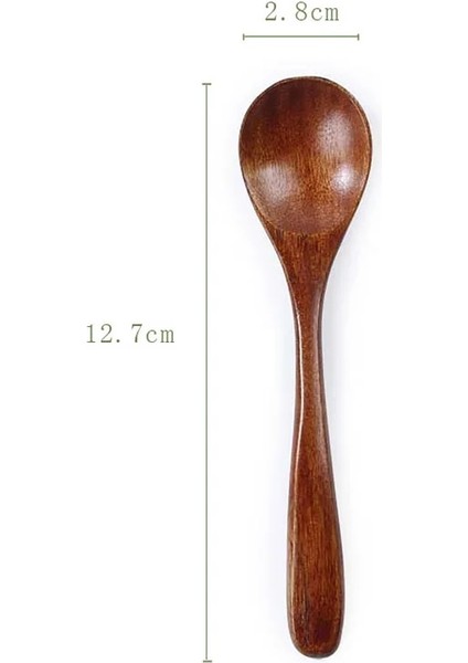 L Tarzı 1 Adet Tahta Kaşık Mutfak Pişirme Kapları Aracı Bal Süt Sofra Uzun Saplı Çay Kaşığı Çorba Kaşığı Tahta Kaşık (Yurt Dışından)