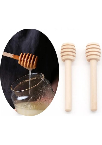 16CM Tarzı 10 Parça Adet Bal Karıştırma Kolu Kavanoz Kaşık Süt Karıştırma Çubuğu Pratik Ahşap Kepçe Bal Uzun Çubuk Malzemeleri Bal Mutfak Gereçleri (Yurt Dışından)