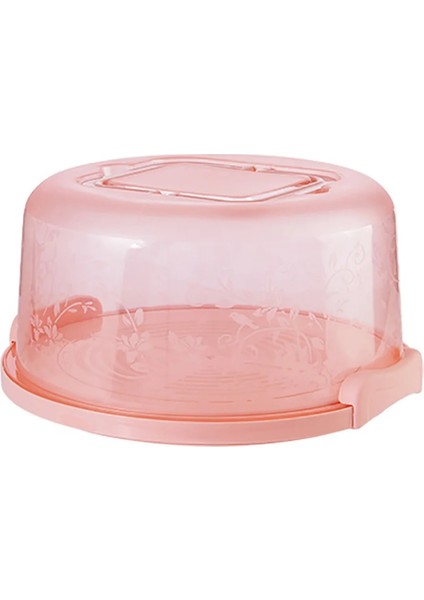 Pembe Tarzı Taşınabilir Kek Saklama Kutusu Yuvarlak Doğum Günü Düğün Mutfak Pişirme Konteyner Tutucu Kek Kutusu Cupcake Tatlı Meyve Depolama Taşıyıcı (Yurt Dışından)