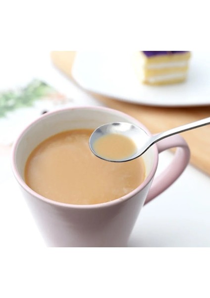 Yuvarlak Kafa Stili Sıcak Paslanmaz Çelik Uzun Saplı Kaşık Yaratıcı Kore Çay Kahve Dondurma Çay Kaşığı Sofra Takımı Mutfak, Yemek ve Bar Ev Bahçe (Yurt Dışından) fiyatları