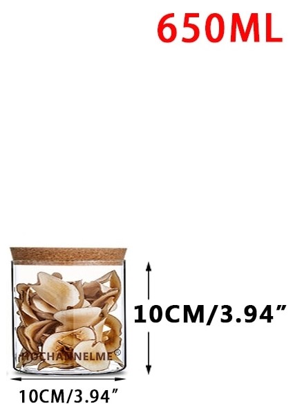 T1 10X10CM Stili Bambu Örtü Kapaklı Cam Kavanoz Kurabiye Mutfak Saklama Kavanozları ve Kapaklı Mason Şeker Baharatlar Cam Konteyner Çeşniler Organizatör (Yurt Dışından)