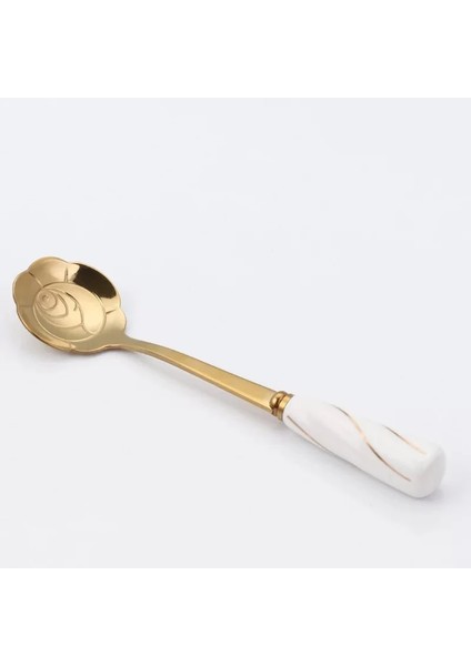 No.5 Tarzı 12 cm Paslanmaz Çelik Mini Sakura Gül Çiçek Kaşık Kahve Çay Tatlı Içecek Karıştırma Milkshake Kaşık Sofra Mutfak Tedarik (Yurt Dışından)