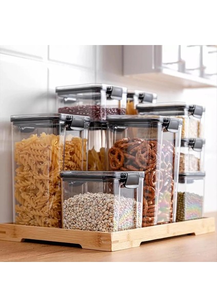 700ML Tarzı Mutfak Saklama Kutusu Hava Geçirmez Gıda Saklama Kabı Dolabı Buzdolabı Plastik Kare Gıda Aperatif Kuruyemiş Tahıl Için Mühürlü Can (Yurt Dışından) fırsatları
