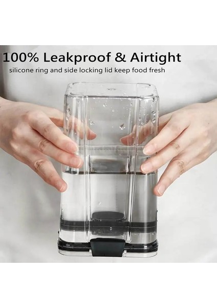 700ML Tarzı Mutfak Saklama Kutusu Hava Geçirmez Gıda Saklama Kabı Dolabı Buzdolabı Plastik Kare Gıda Aperatif Kuruyemiş Tahıl Için Mühürlü Can (Yurt Dışından) indirimleri