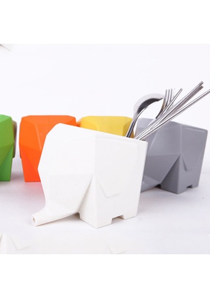 Turuncu Tarzı 1 Bilgisayar Plastik Depolama Fil Süzgeç Konteyner Çubuk Çatal Tutucu Gereçler Sofra Çatal Kaşık Raf Organizatör Kurutucu Mutfakta (Yurt Dışından) modelleri