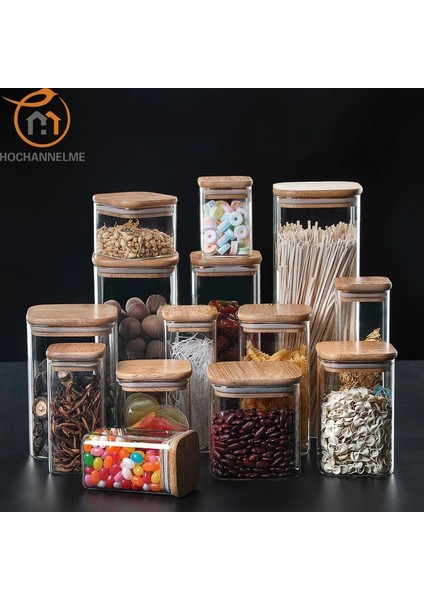 6X15CM 450ML Stili 1 Kavanoz Sızdırmazlık Mutfak Tahıl Çay Mason Depolama Tankı Bambu Kapaklı Cam Kavanozlar Baharat Çeşniler Organizatör Hava Geçirmez Konteyner (Yurt Dışından) fiyatları