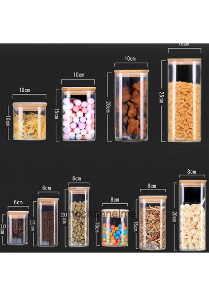 6X15CM 450ML Stili 1 Kavanoz Sızdırmazlık Mutfak Tahıl Çay Mason Depolama Tankı Bambu Kapaklı Cam Kavanozlar Baharat Çeşniler Organizatör Hava Geçirmez Konteyner (Yurt Dışından) indirimleri