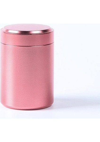 Pembe Tarzı Premium Uçak Alüminyum Hava Geçirmez Stash Kavanoz 1.3 Inç Çok Kullanımlı Vakum Mühür Taşınabilir Saklama Kabı (Yurt Dışından)