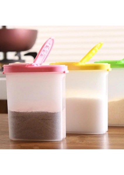 Bir Stil 250ML Mutfak Kutusu Yaratıcı Şeffaf Baharat Mutfak Kapları Öğe Pişirme Baharat Kutusu 2 Kapaklı Çeşni Şişesi Biberlik (Yurt Dışından) fiyatları