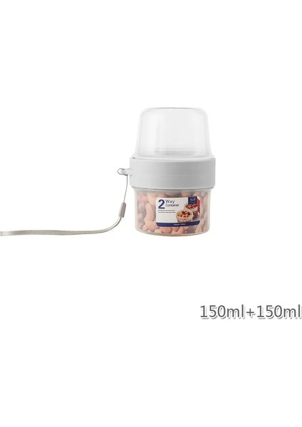 150 ve 150ML Stili Hareket Halinde Kahvaltı Bardaklar Tahıl ve Süt Kabı Hava Geçirmez Gıda Saklama Kutusu Mühürlü Şeffaf Sebzelik Fincan Tipi Gıda Saklama (Yurt Dışından)