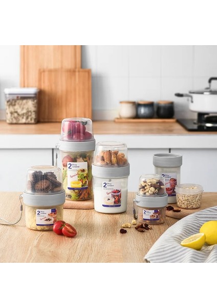 150 ve 150ML Stili Hareket Halinde Kahvaltı Bardaklar Tahıl ve Süt Kabı Hava Geçirmez Gıda Saklama Kutusu Mühürlü Şeffaf Sebzelik Fincan Tipi Gıda Saklama (Yurt Dışından) fiyatları
