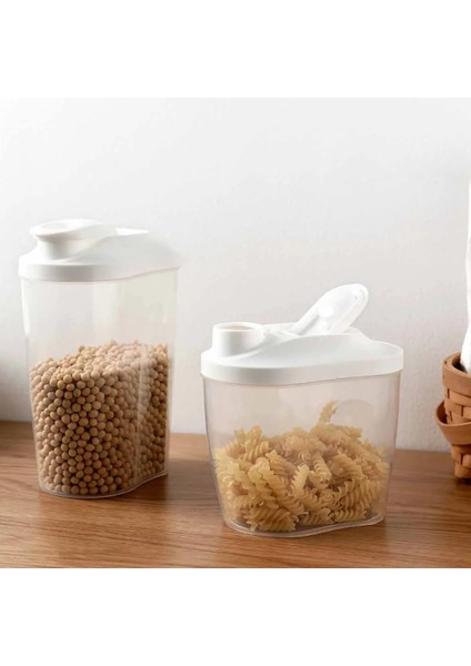 1500ML 1000ML Stili ml Kaba Tahıllar Saklama Kutusu Plastik Kaplar Mühürlü Teneke Kutular Tahıllar Mutfak Flip Gıda Depolama Tankı Hava Geçirmez Kutular (Yurt Dışından)