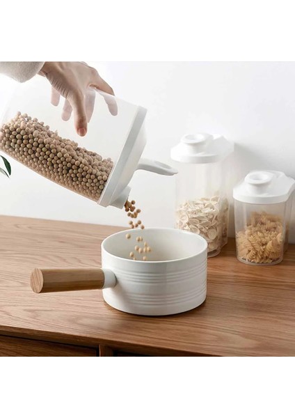 1500ML 1000ML Stili ml Kaba Tahıllar Saklama Kutusu Plastik Kaplar Mühürlü Teneke Kutular Tahıllar Mutfak Flip Gıda Depolama Tankı Hava Geçirmez Kutular (Yurt Dışından)