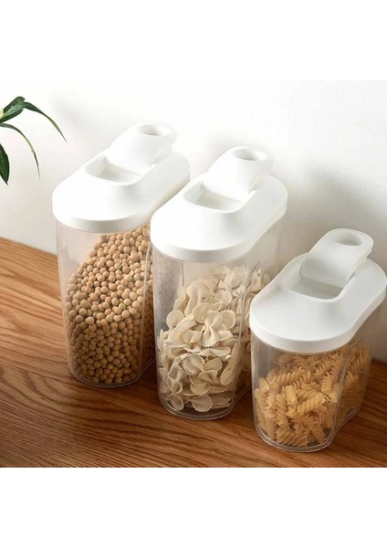 1500ML 1000ML Stili ml Kaba Tahıllar Saklama Kutusu Plastik Kaplar Mühürlü Teneke Kutular Tahıllar Mutfak Flip Gıda Depolama Tankı Hava Geçirmez Kutular (Yurt Dışından)