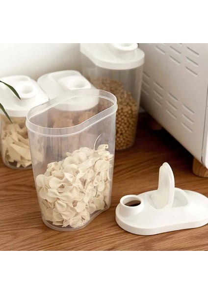 1500ML 1000ML Stili ml Kaba Tahıllar Saklama Kutusu Plastik Kaplar Mühürlü Teneke Kutular Tahıllar Mutfak Flip Gıda Depolama Tankı Hava Geçirmez Kutular (Yurt Dışından)