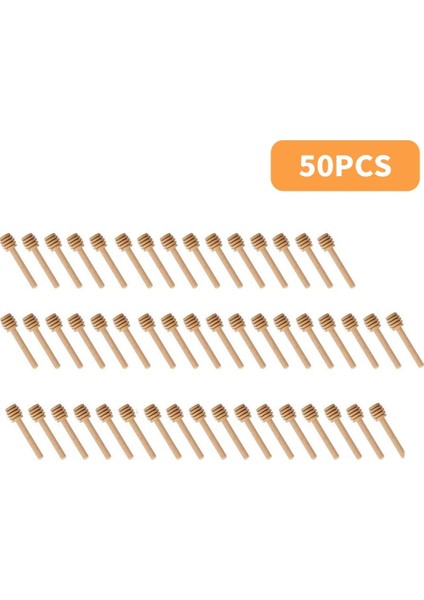 50 Adet Tarzı Mini Ahşap Bal Kaşığı Bal Ahşap Karıştırma Çubuğu Bal Kavanoz Malzemeleri Için Çevre Dostu Uzun Sap Karıştırma Çubuğu Tatlı Araçları (Yurt Dışından)