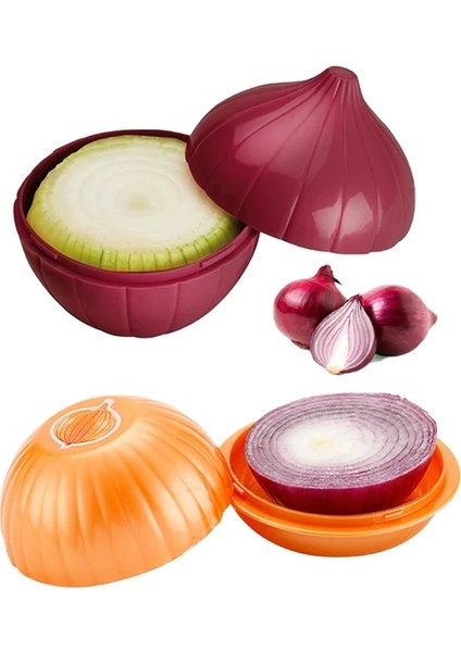 Turuncu B Stili 1 Adet Yaratıcı Mutfak Buzdolabı Sebze Meyve Sebzelik Kapları Soğan Avokado Domates Limon Taze Saklama Kutusu (Yurt Dışından)