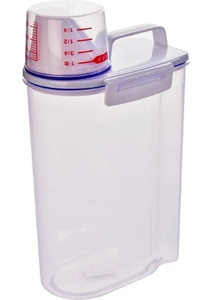 Beyaz Stil Saklama Kutusu Neme Dayanıklı Pirinç Silindir Unlu Mühürlü Varil Mutfak Kalın Plastik Kapak Böceklere Dayanıklı Pirinç Varil Pirinç Kutusu (Yurt Dışından)
