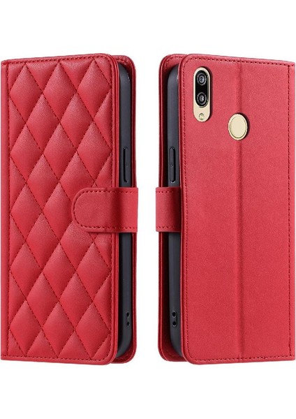 Telefon Kılıfı Için Huawei P Akıllı 2019 Flip Folio Cüzdan Kart Yuvaları Tutucu (Yurt Dışından)