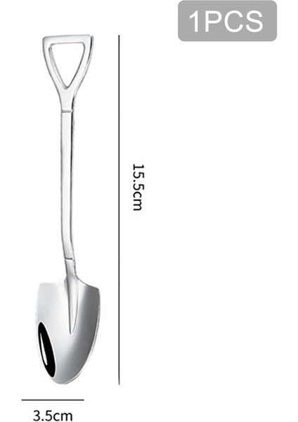 1 Adet Oval Şekil Stili Pc Çay Kaşığı Kahve Kaşığı Sofra Çatal Seti Paslanmaz Çelik Dondurma Çöl Kek Kaşığı Yemek Takımı Mutfak Aletleri Için (Yurt Dışından)