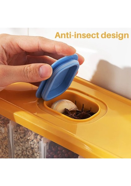 1000ML Tarzı Tahıl Dağıtıcı Mutfak Kapları Tahıl Dağıtıcı Duvara Monte Mühürlü Gıda Saklama Kapları Yiyecek Kutusu Ev Tahıl Kabı (Yurt Dışından) indirimleri
