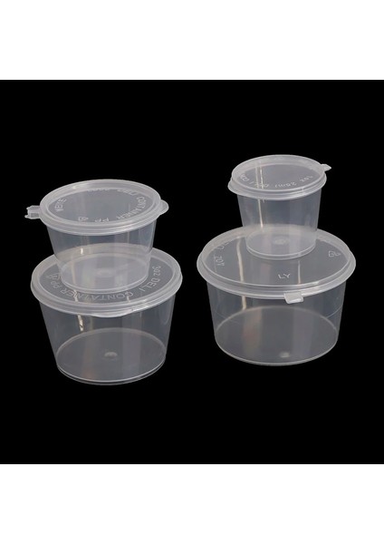 40ML Tarzı ml Tek Kullanımlık Plastik Paket Servis Sos Bardağı Konteynerler Menteşeli Kapaklı Yemek Kutusu Küçük Pigment Boya Kutusu (Yurt Dışından)
