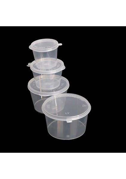 40ML Tarzı ml Tek Kullanımlık Plastik Paket Servis Sos Bardağı Konteynerler Menteşeli Kapaklı Yemek Kutusu Küçük Pigment Boya Kutusu (Yurt Dışından)