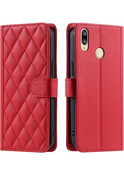 Telefon Kılıfı Için Huawei P Akıllı 2019 Flip Folio Cüzdan Kart Yuvaları Tutucu (Yurt Dışından)