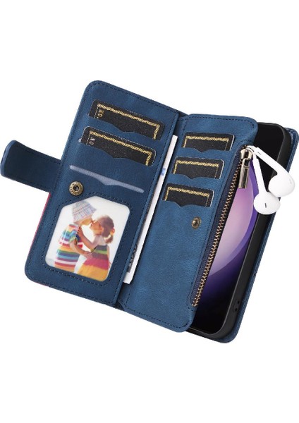 Kart Yuvası Standı Dokuz Kart Yuvaları ile Samsung Galaxy S24 Ultra Için Kılıf (Yurt Dışından)