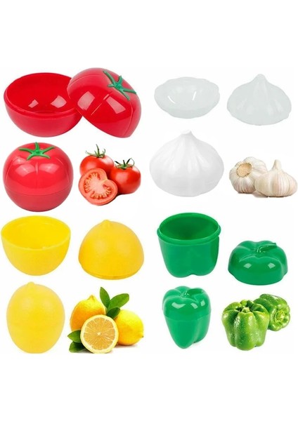 Domates B Tarzı 1 Adet Yaratıcı Mutfak Buzdolabı Sebze Meyve Sebzelik Kapları Soğan Avokado Domates Limon Taze Saklama Kutusu (Yurt Dışından)
