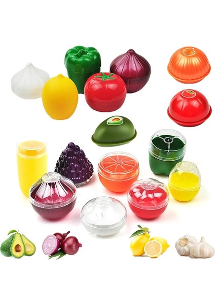 Domates B Tarzı 1 Adet Yaratıcı Mutfak Buzdolabı Sebze Meyve Sebzelik Kapları Soğan Avokado Domates Limon Taze Saklama Kutusu (Yurt Dışından)