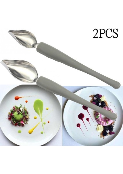 B Tarzı Şef Dekorasyon Kaşığı Süsleme Suşi Yemek Beraberlik Aracı Tasarım Sos Pansuman Tabağı Tatlı Bakeware Kek Gastronomi Kahve Kaşığı (Yurt Dışından) fiyatları