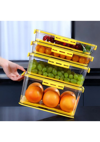 Gri 1 Stil Joybos Pet Buzdolabı Gıda Saklama Kapları Mutfak Ayrı Dondurucu Mühür Kutusu Sebze Meyve Et Taze Kutusu Organizatör (Yurt Dışından) indirimleri
