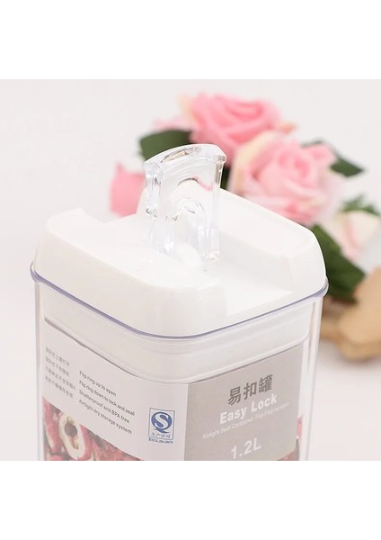 1 1l Tarzı Mutfak Gıda Saklama Kabı Kutusu Şeffaf Mühürlü Kutular Çok Kapasiteli Mutfak Malzemeleri Plastik Şeker Kutusu Meyve Sepeti Tahıl (Yurt Dışından) indirimleri