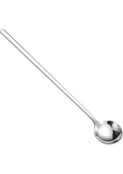 Y Tarzı Paslanmaz Çelik Kahve Kaşığı Altın Kaplama Çay Kaşığı Yuvarlak Kafa Uzun Saplı Şeker Tatlı Kek Dondurma Çorba Kaşığı (Yurt Dışından)