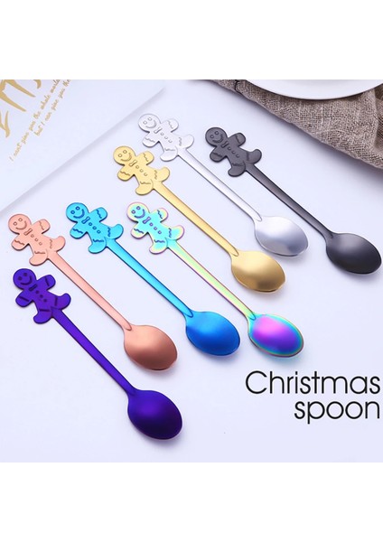 Kutu Stili Olmadan 4 Adet Paslanmaz Çelik Kaşık Seti Noel Kahve Kaşığı Dondurma Çorbası Şeker Tatlı Çay Kaşığı Karıştırma Karıştırıcı Mutfak Sofra Takımı (Yurt Dışından) indirimleri