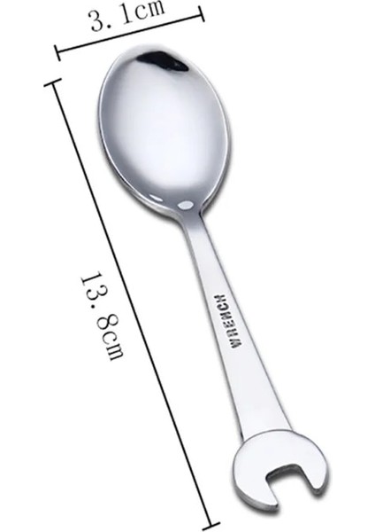 No.7 Tarzı Paslanmaz Çelik Kahve Çay Kaşığı Kürekwreaped Tatlı Çatalları Dondurma Şeker Çay Kaşığı Çocuklar Ilginç Oyuncaklar Bar Ev (Yurt Dışından)