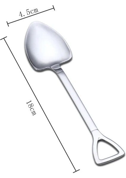 No.7 Tarzı Paslanmaz Çelik Kahve Çay Kaşığı Kürekwreaped Tatlı Çatalları Dondurma Şeker Çay Kaşığı Çocuklar Ilginç Oyuncaklar Bar Ev (Yurt Dışından) indirimleri