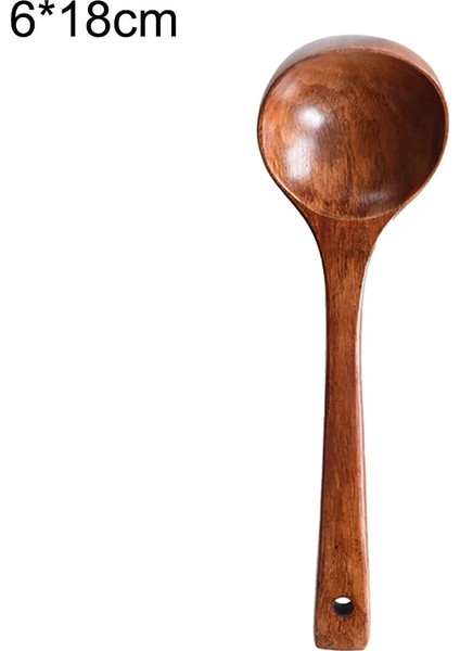 60X180MM Stili Uzun Saplı Ahşap Kepçe Çorba Lapası Kaşık Mutfak Pişirme Sofra Takımı Kaşık Kaşık Ev Çocuk Kaşık Pirinç Çorbası Için Mutfak (Yurt Dışından)