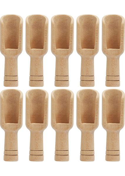 20 Adet Type2 Tarzı Ahşap Yuvarlak Saplı Kepçe Çay Kaşığı Küçük Tuz Kürek Süt Tozu Kaşık Ahşap Çeşni Kaşığı Kahve Çay Mini Şeker Kaşığı (Yurt Dışından)