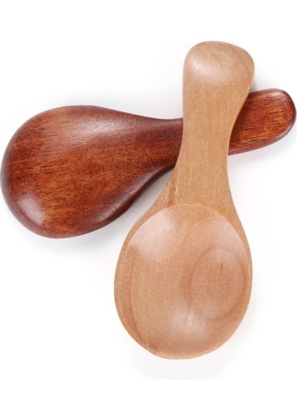 Stil Ayarla Mini Ahşap Çeşni Kepçe Dondurma Kahve Çay Küçük Şeker Kaşığı Tuz Tahta Kaşık Pişirme Araçları Sofra Takımı Mutfak Aletleri (Yurt Dışından)