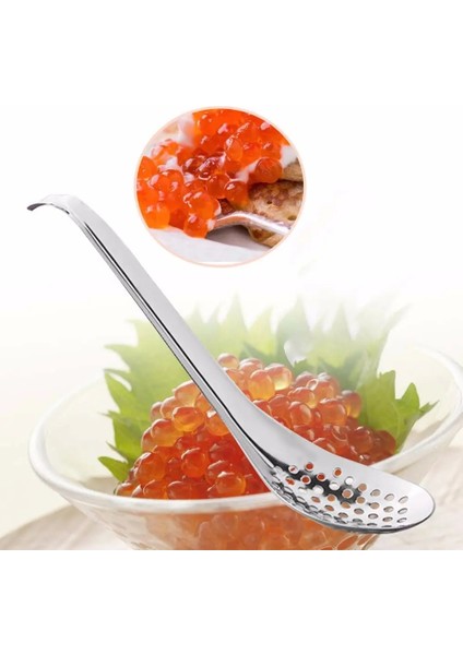 Gümüş Tarzı Paslanmaz Çelik Yaratıcı Küresel Kaşık Havyar Yumurta Sarısı Kevgir Oluklu Kaşık Filtre Bar Pişirme Aletleri Mutfak Gereçleri (Yurt Dışından) fiyatları