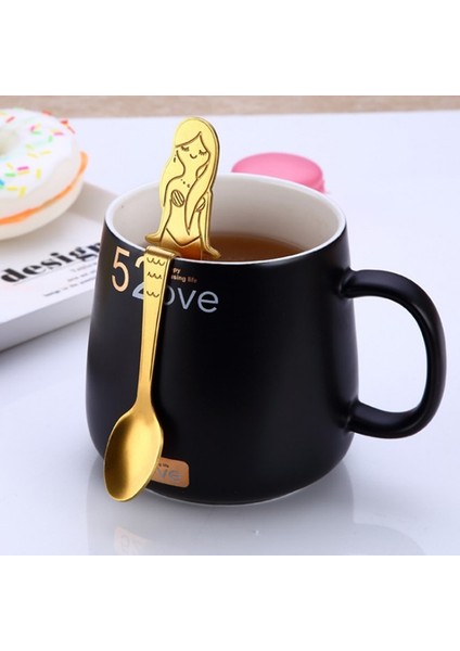 Renkli Stil 1 Adet Renkli Denizkızı Kaşık Yaratıcı Süt Kahve Kaşık Paslanmaz Çelik Dondurma Şeker Tatlı Kaşık Çay Kaşığı Yemek Sofra (Yurt Dışından) fiyatları