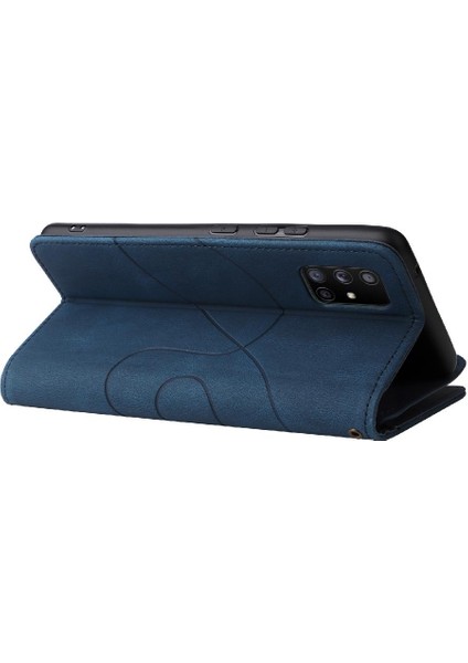 Samsung Galaxy A71 5g Kickstand Koruyucu Iki Renkli Dikiş Için Kılıf (Yurt Dışından)