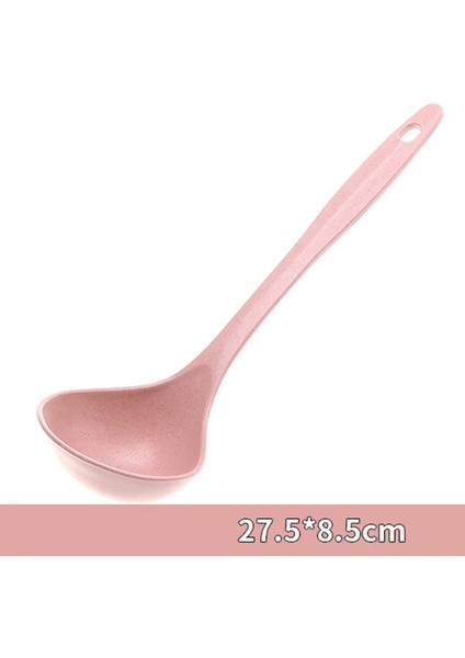 Büyük Pembe Stil 1 Adet Yemek Kaşığı Buğday Sapı Kaşık Sağlıklı Çevre Koruma Kaşığı Ev Mutfak Gereçleri Kaşık (Yurt Dışından)