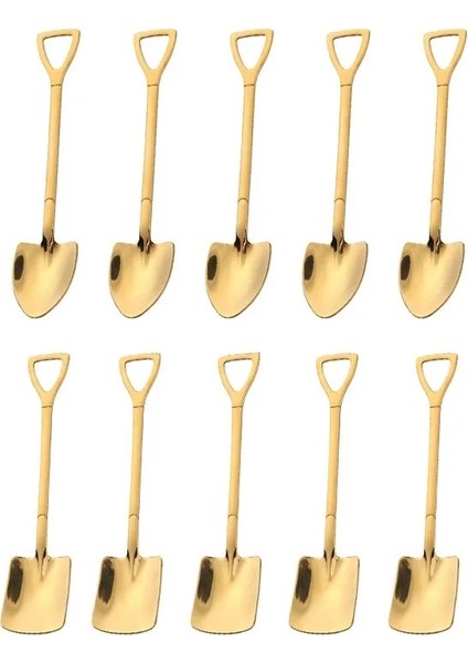 10 Adet Altın B Tarzı Paslanmaz Çelik Kahve Kaşığı Karpuz Kürek Tatlı Çatal Kaşığı Dondurma Kaşığı Çay Kaşığı Karıştırma Kaşığı Yılbaşı Hediyeleri (Yurt Dışından) fırsatları