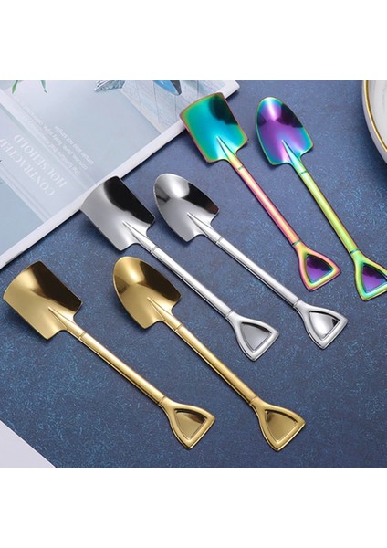 Gümüş Tarzı Ovel Kaşık Paslanmaz Çelik Çay Kaşıkları Yaratıcı Çay Kahve Kaşığı Dondurma Tatlı Kaşığı Sofra Çatal Bıçak Seti (Yurt Dışından) fiyatları