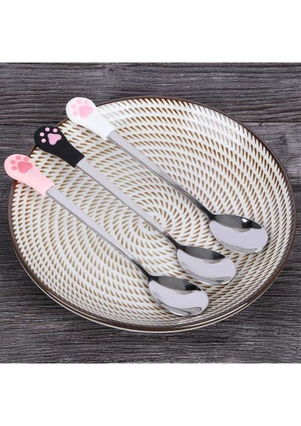 P Stili Ute Paslanmaz Çelik Kedi Pençesi Kahve Kaşığı Meyve Tatlı Kaşığı Şeker Çay Kaşığı Kedi Pençesi Şekli Içecek Sofra Seramik (Yurt Dışından) fiyatları